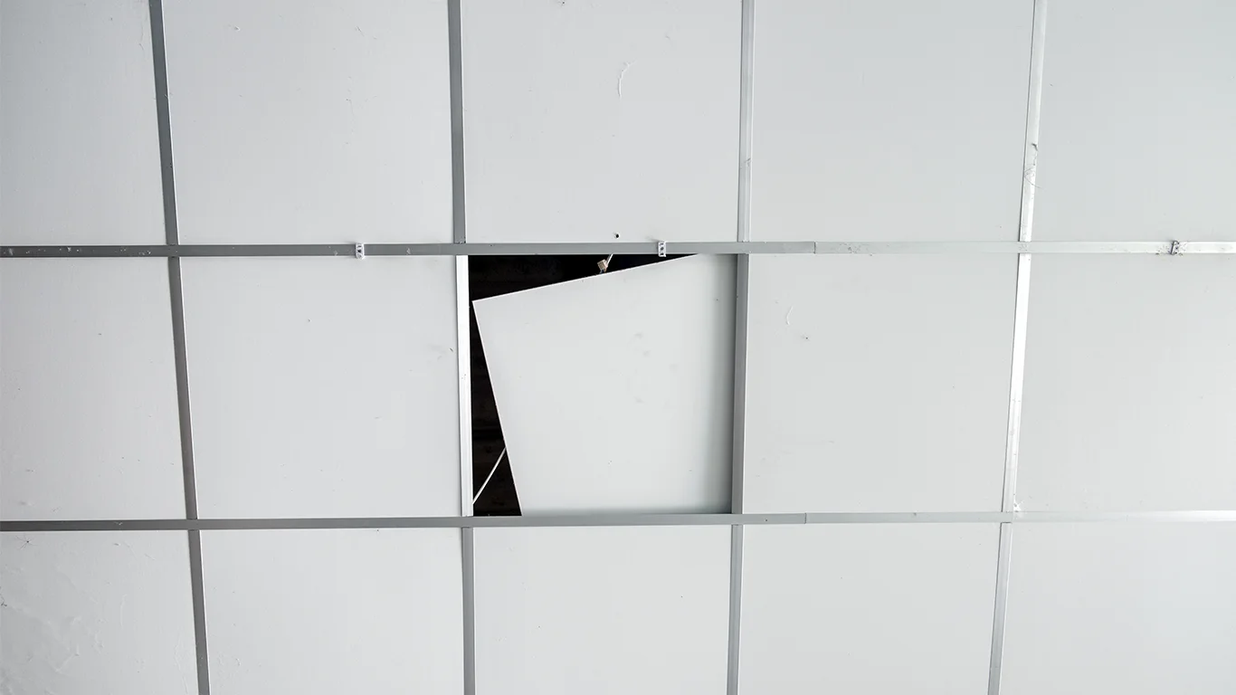 Sufit podwieszany kasetonowy